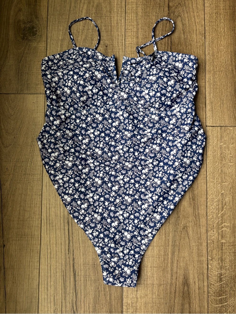 Classic Navy Floral One-Piece Swimsuit